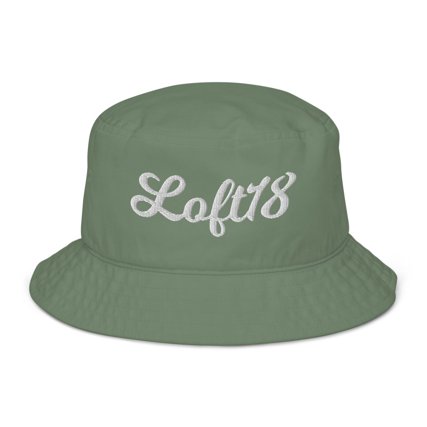 Loft18 Script Organic bucket hat