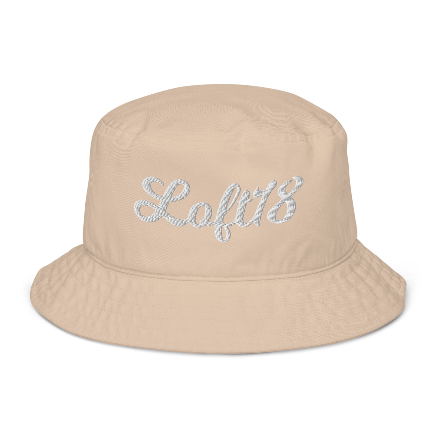 Loft18 Script Organic bucket hat