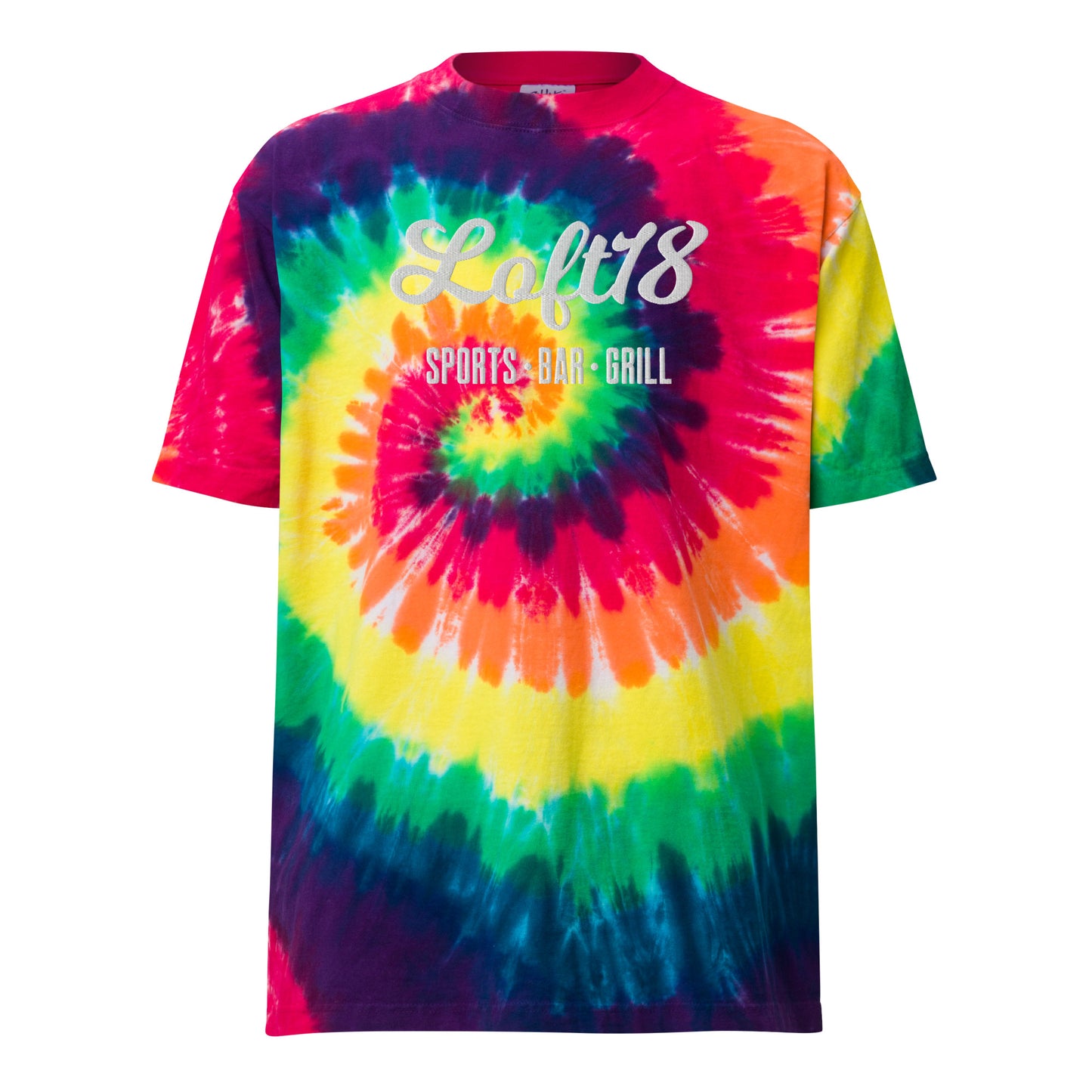 Loft18 Script Oversized tie-dye t-shirt