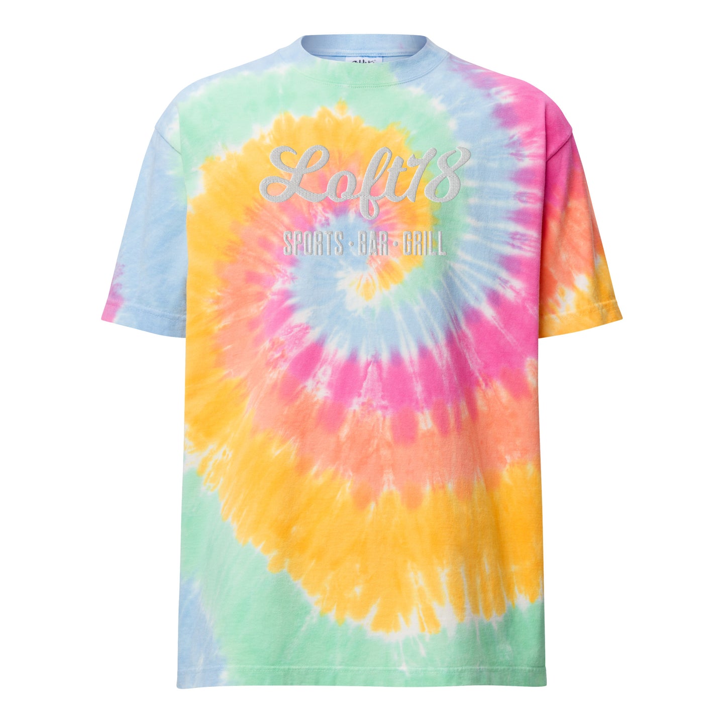 Loft18 Script Oversized tie-dye t-shirt